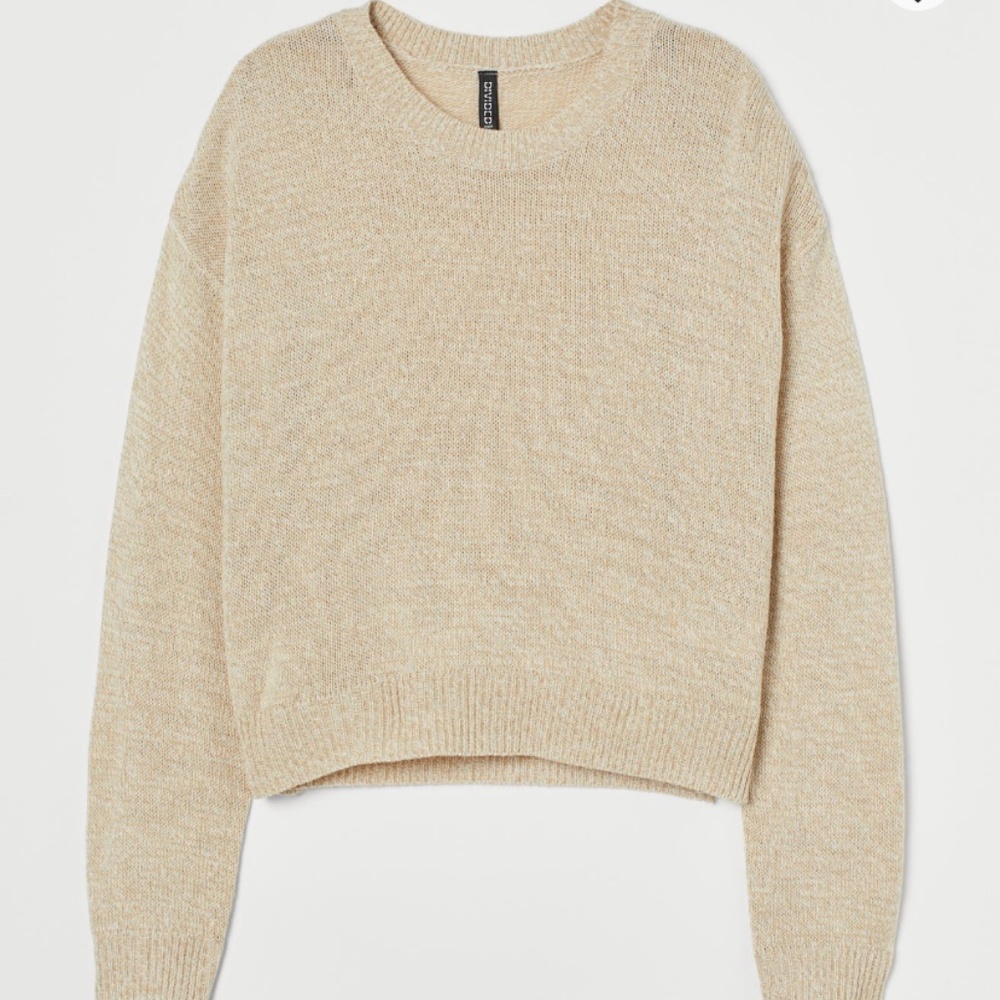 Beige Fine Knit Sweater